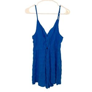 Women’s SHEIN Cerulean Blue Spaghetti Strap V-Neck Empire Waist Dress. Size L.